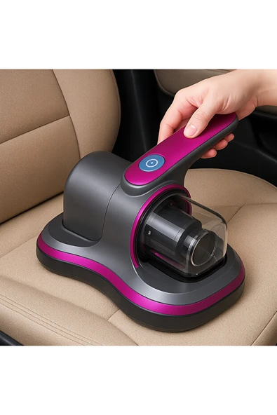 Kablosuz UV-C Sterilizasyonlu Yatak ve Koltuk Akar Temizleyici  12V Güçlü Batarya, Çok Katmanlı Filtre, Derinlemesine Temizlik - 4