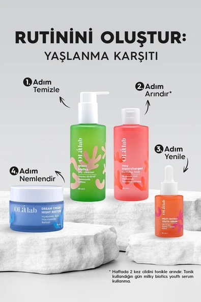 OlaLab Yaşlanma Karşıtı Yenileyici Nemlendirici Retinol Gece Yüz Kremi 50 ml - 6