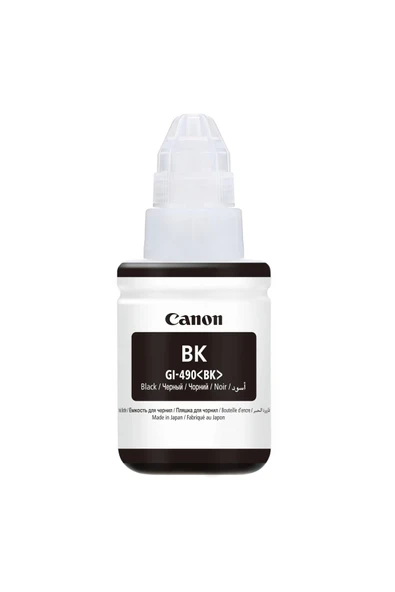 Canon Gi-490 Black Mürekkep Kartuşu 135ml 0663c001 6000 Sayfa (orjinal) Uyumlu ürün görseli
