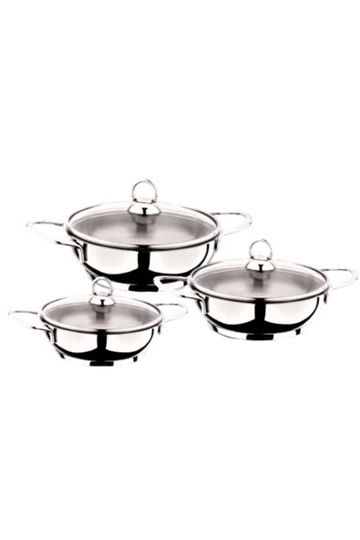 Chef's Mini Çelik Tencere Sahan 16 Cm - Resim 2