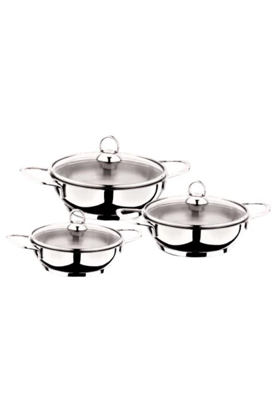 Chef's Mini Çelik Tencere 14 Cm - Resim 2