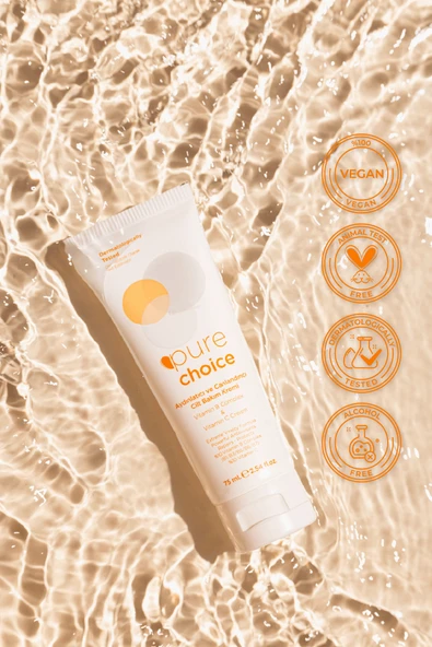 Pure Choice Vitamin C ve Vitamin B Complex Cilt Bakım Kremi 75 ML (%10 Vitamin C + %10 Vit. B - B1,B3,B5,B6,B7) - Resim 3
