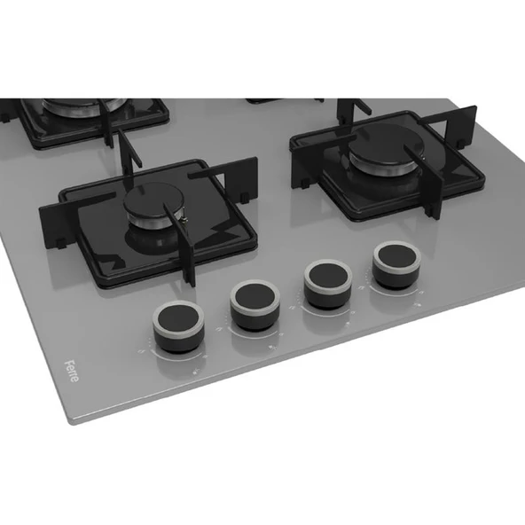 FERRE SS208 60 CM GRİ ANKASTRE OCAK - Resim 3