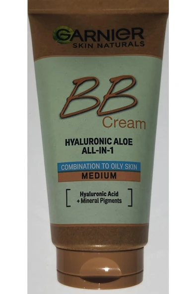 Garnier Bb Krem Karma Ve Yağlı Ciltler Orta Ton 5i1 Arada Hyaluronik Aloe 50ml - Resim 5