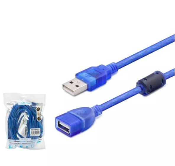Hadron Hdx7536 5M Usb To Usb F Kablo Mavi Transparent ürün görseli