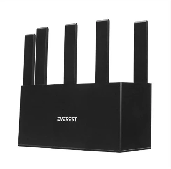 Everest EWR-X3000-V1 AX3000Mbps DualBand 5-6dBi Anten WISP+AP+Repeater Destekli Kablosuz Wifi Router - 1
