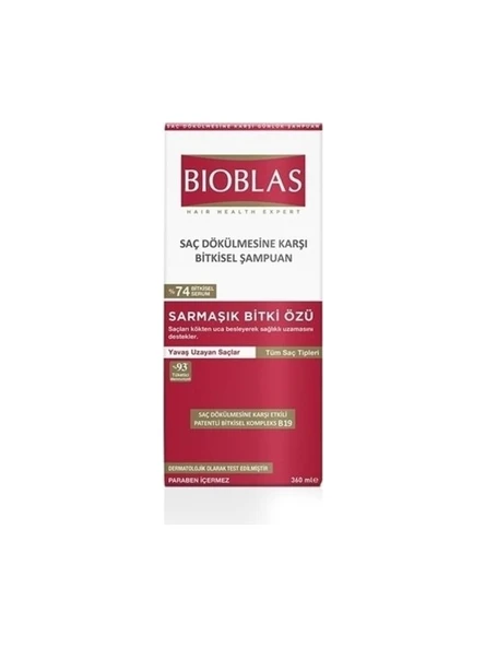 Bioblas Saç Dökülmesine Karşı Sarmaşık Bitki Özlü Şampuan 360 ml ürün görseli 1