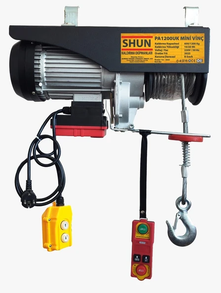 Shun 600/1200 Uzaktan Kumandalı Vinç ürün görseli