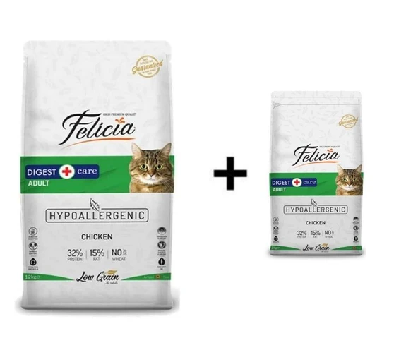 Felicia Tavuklu Yetişkin Kedi Maması 12 kg + 1 Adet Felicia Tavuklu Yetişkin Kedi Maması 2 kg ürün görseli 1