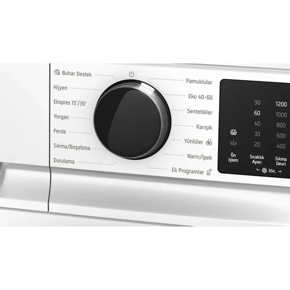 Profilo CGK242Z0TR Çamaşır Makinesi 9 kg 1200 Devir Beyaz - 3