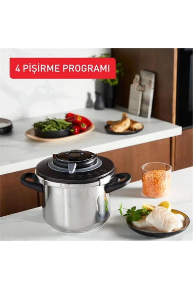 Tefal Clipso Chef 6 lt + 4.5 lt Düdüklü Tencere Se - 6
