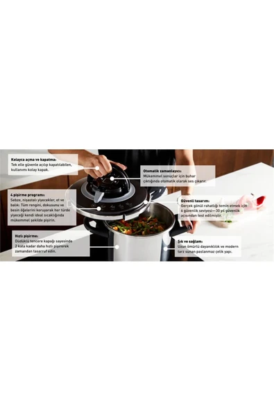 Tefal Clipso Chef 6 lt + 4.5 lt Düdüklü Tencere Se - 3