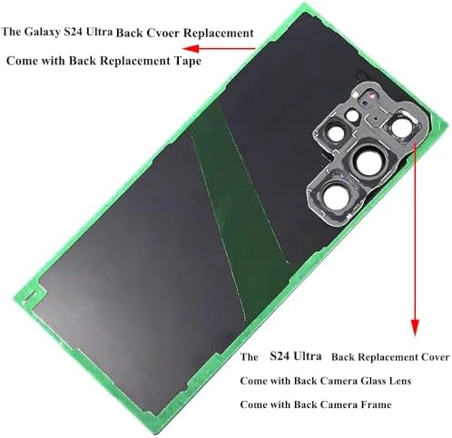 Samsung  Galaxy S24 Ultra Arka Kapak Değiştirme S928U S24 Ultra 5G S928 Arka Cam Kapı Samsung Galaxy S24 Ultra 2024 6,8 inç Galaxy S24 Ultra SM-S928U + Tamir set - 6