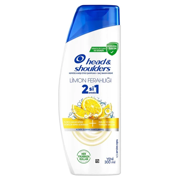 Head&Shoulders Limon Ferahlığı 2'si1 Arada Şampuan 300 Ml - Resim 2
