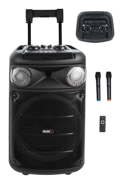 Midex 1300 Watt Ekholu Kablosuz Mikrofonlu Şarjlı Mevlüt Anfisi MXR-1300 (Bluetoth Usb) - 1