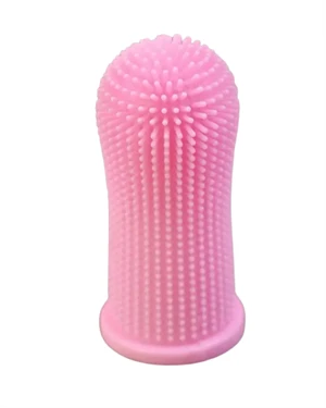 1 Adet - Süper Yumuşak Köpek ve Kedi Parmak Diş Fırçası | Yavru Köpekler ve Küçük Evcil Hayvanlar İçin Nazik Diş Temizleme Aracı | Stoktaki Uygun Renge Göre Gönderilecektir - 6