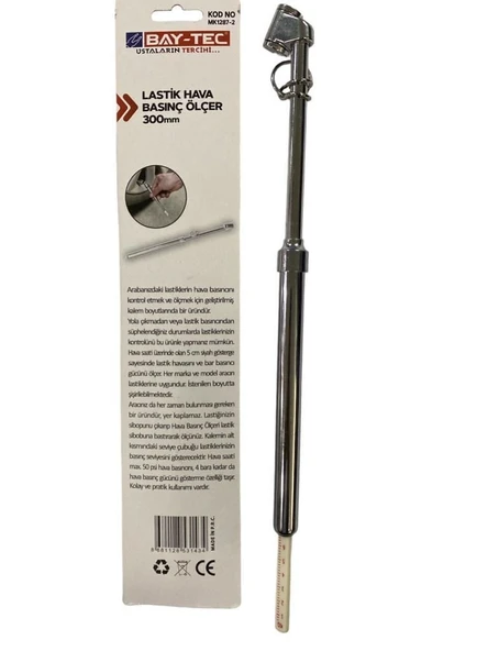 Bay-Tec MK1287-2 Lastik Basınç Ölçer 300 mm ürün görseli 1