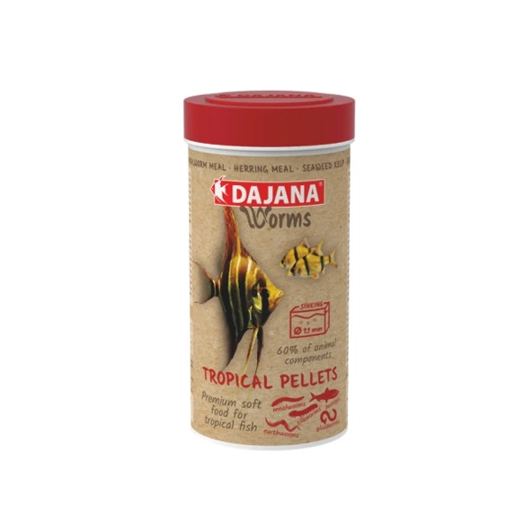 Dajana Worms Tropical Pellets Soft 100 Ml 50 Gr ürün görseli