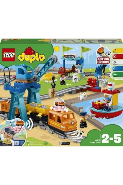 LEGO DUPLO Kargo Treni 10875 - Çocuklar için Oyuncak Yapım Seti (105 Parça) ürün görseli 1