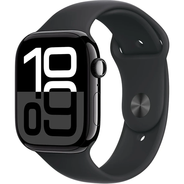 APPLE Watch Series 10 GPS + Cellular 46mm Jet Black Aluminium Case with Black Sport Band - M/L - 1