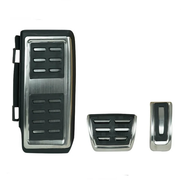 Volkswagen Golf 7 Otomotik Pedal Seti Takımı Kromlu 3 Parça - 1