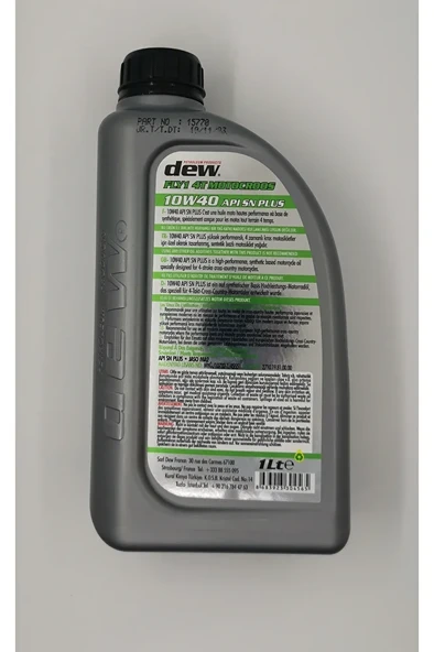 FLY 1 4T MOTOCROSS 10W-40 1 LT MOTOSİKLET MOTOR YAĞI - 2