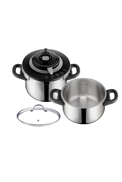 Tefal Clipso Chef 6 lt + 4.5 lt Düdüklü Tencere Se - 1