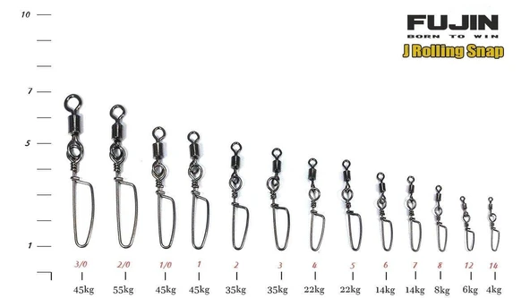 Fujin J Rolling Snap Bilyalı Kilitli Klips Black Nickel - 2
