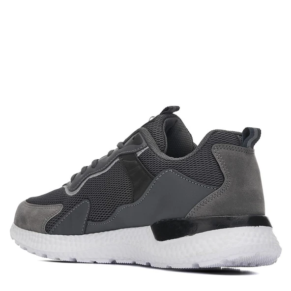 Erkek Füme Gri Rahat Günlük Spor Ayakkabı - 3