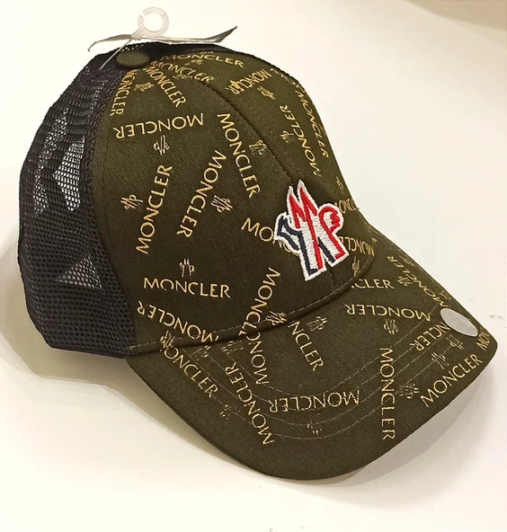 Monalisa Home Şık Koyu Yeşil Moncler Yazılı Erkek Şapka