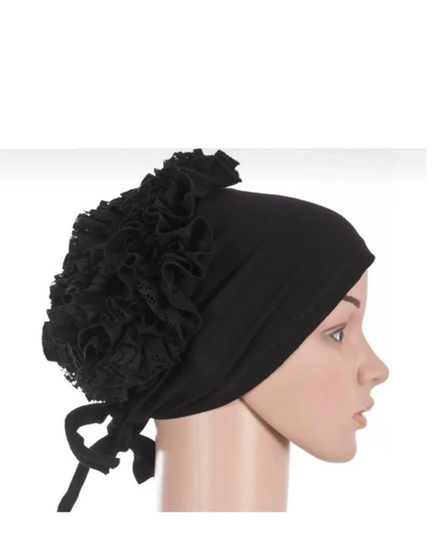 Bone - Dikişli Fırfırlı Bone Bandana (5li Paket) EVV-82901FYELEX5 - Resim 3