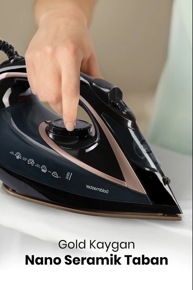 Goldmaster Pressjet 2400 Watt Seramik Tabanlı 170 gr Etkili Şok Buharlı Ütü - 5