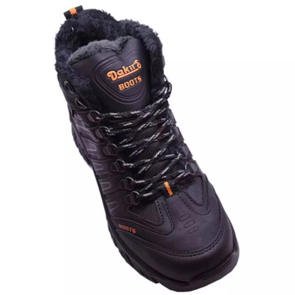 Unisex Trekking Termo Kürklü Outdoor Bot Siyah/Füme - 3