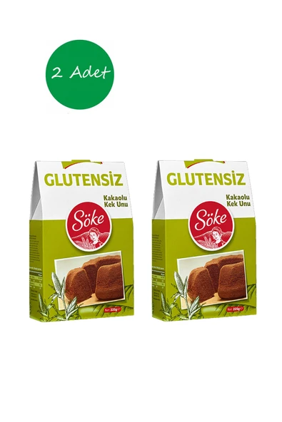 Söke Glutensiz Kakaolu Kek Unu 225 gr x 2 Adet - 1