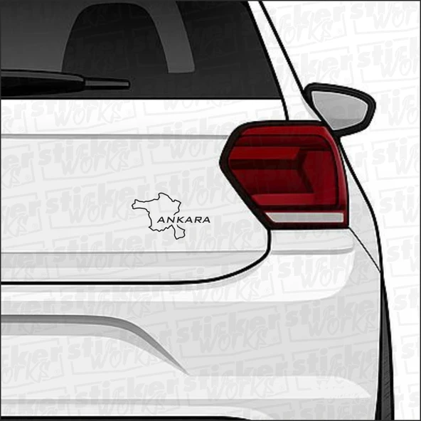 ANKARA  İl Harita Sticker – Şehir Aşkını Yansıt ! - 1