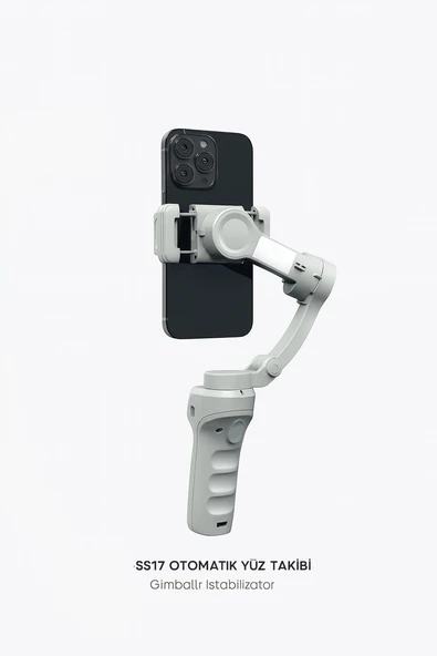 SS17 Akıllı Gimbal Sabitleyici Otomatik Yüz Takip Destekli Telefon Kamera - 7