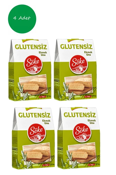 Söke Glutensiz Ekmek Unu 250gr x 4 Adet - 1