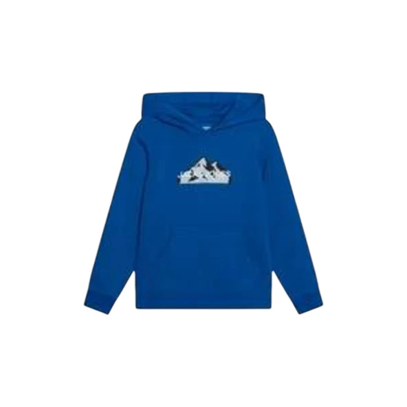 Çocuk Gögüs Baskili Kapüsonlu Sweatshirt - Mountain ürün görseli 1