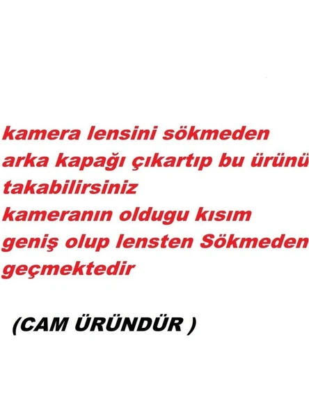 - iPhone 15 Pro Max Arka Pil Batarya Kapağı - Cam Kapak Geniş Lens Deliği - Resim 2