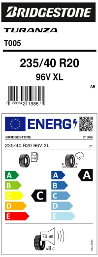 Brıdgestone 235/40R20 96V Xl Turanza T005 Oto Yaz Lastiği (Üretim Yılı:2023) - Resim 3