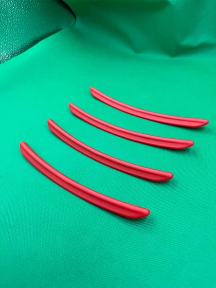 Universal Çamurluk Dodiği Çıtası Kırmızı 4 parça Flap Set - Resim 6