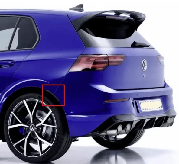 Universal Çamurluk Dodiği Çıtası Kırmızı 4 parça Flap Set - Resim 3