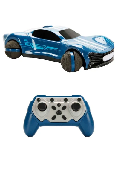 RC Drift Araba Mavi – 360° Dönüşlü, Işıklı ve USB Şarjlı - 1