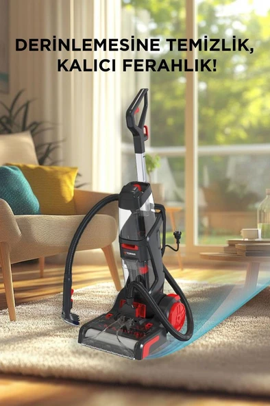 Torima DHY-1000 Siyah 800W Halı Ve Koltuk Yıkama Temizleme Leke Çıkartma Makinesi - 2