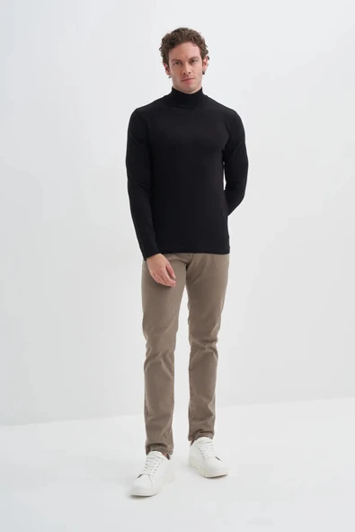 Cazador Slim Fit Viskon Karışımlı Premium Yarım Balıkçı Kazak-30310 ürün görseli 1