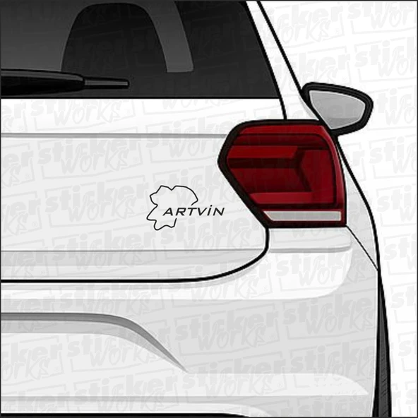 ARTVİN İl Harita Sticker – Şehir Aşkını Yansıt ! - 1