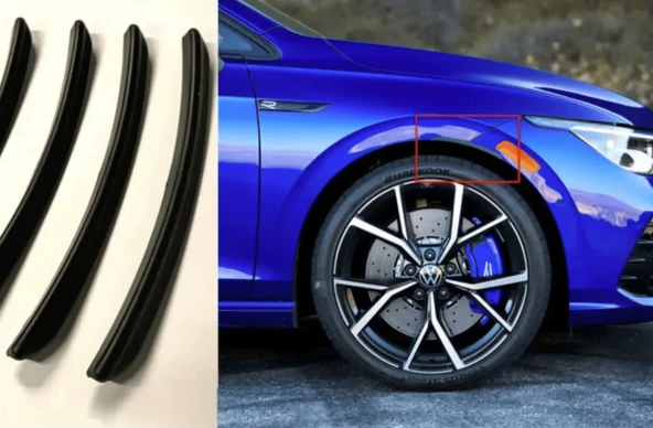 Universal Çamurluk Dodik dodiği Çıtası Beyaz 4 parça Flap Set - 2