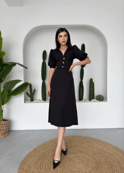 Linda Midi Elbise - Resim 4