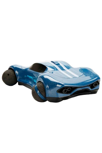 RC Drift Araba Mavi – 360° Dönüşlü, Işıklı ve USB Şarjlı - 5