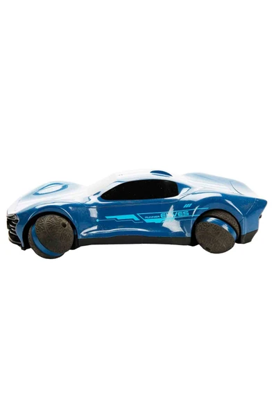 RC Drift Araba Mavi – 360° Dönüşlü, Işıklı ve USB Şarjlı - 4